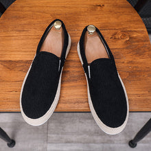 Load image into Gallery viewer, Men's Casual Slip-On Loafer Shoes – Lightweight Flat Heel | Black Beige Gray