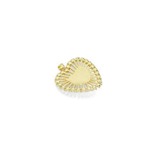 Load image into Gallery viewer, Large CZ Pave Pearl Heart  Pendant, Sku#LX626
