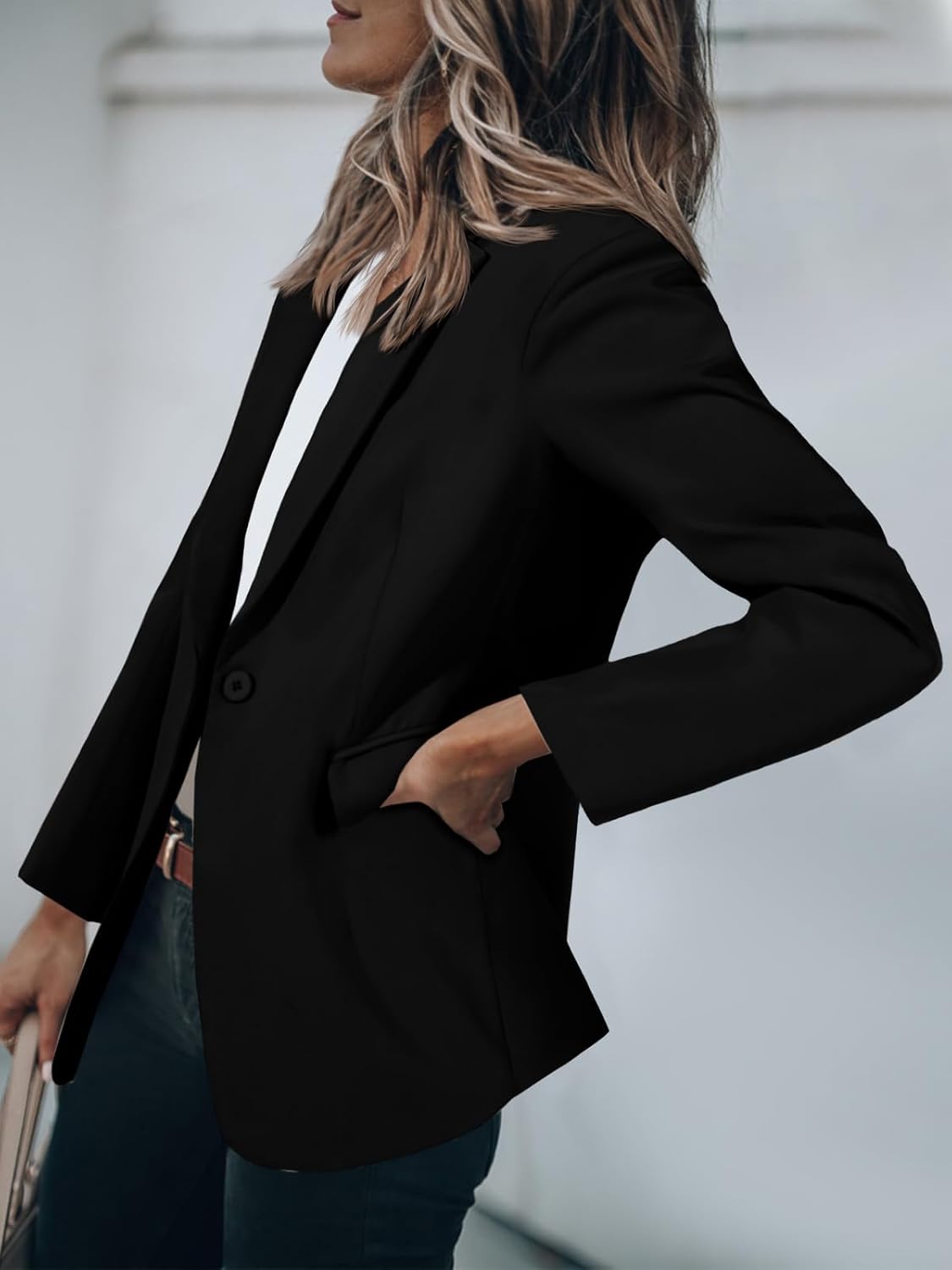 Cicy Bell Womens Casual Blazers Long Sleeve Work Office Suit Jackets Blazer