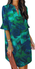 QACOHU women's casual vacation shift dress