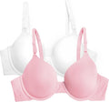 Fruit of the Loom Women’s Cotton T-Shirt Bra, Underwire, Multipack