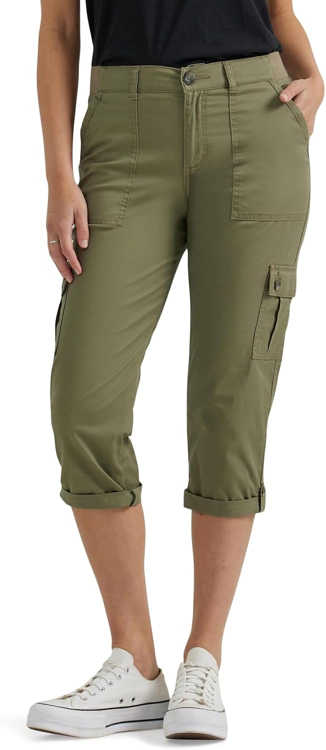 Lee Women's Ultra Lux Comfort with Flex-to-Go Cargo Capri Pant