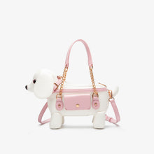Load image into Gallery viewer, Teddy Dog Shaped Crossbody Bag - Cute Novelty PU Leather Shoulder Bag for Women
