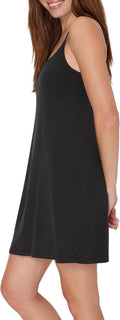 Hanes Women's Originals Sleep Dress, Comfywear Supersoft Sleep Slip Dress With Built-in Shelf Bra