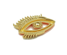 Load image into Gallery viewer, Colorful CZ Enamel Evil Eye Pendant, Sku#F1459C