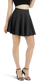 Urban CoCo Women's Basic Versatile Stretchy Flared Casual Mini Skater Skirt