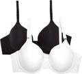 Fruit of the Loom Women’s Cotton T-Shirt Bra, Underwire, Multipack