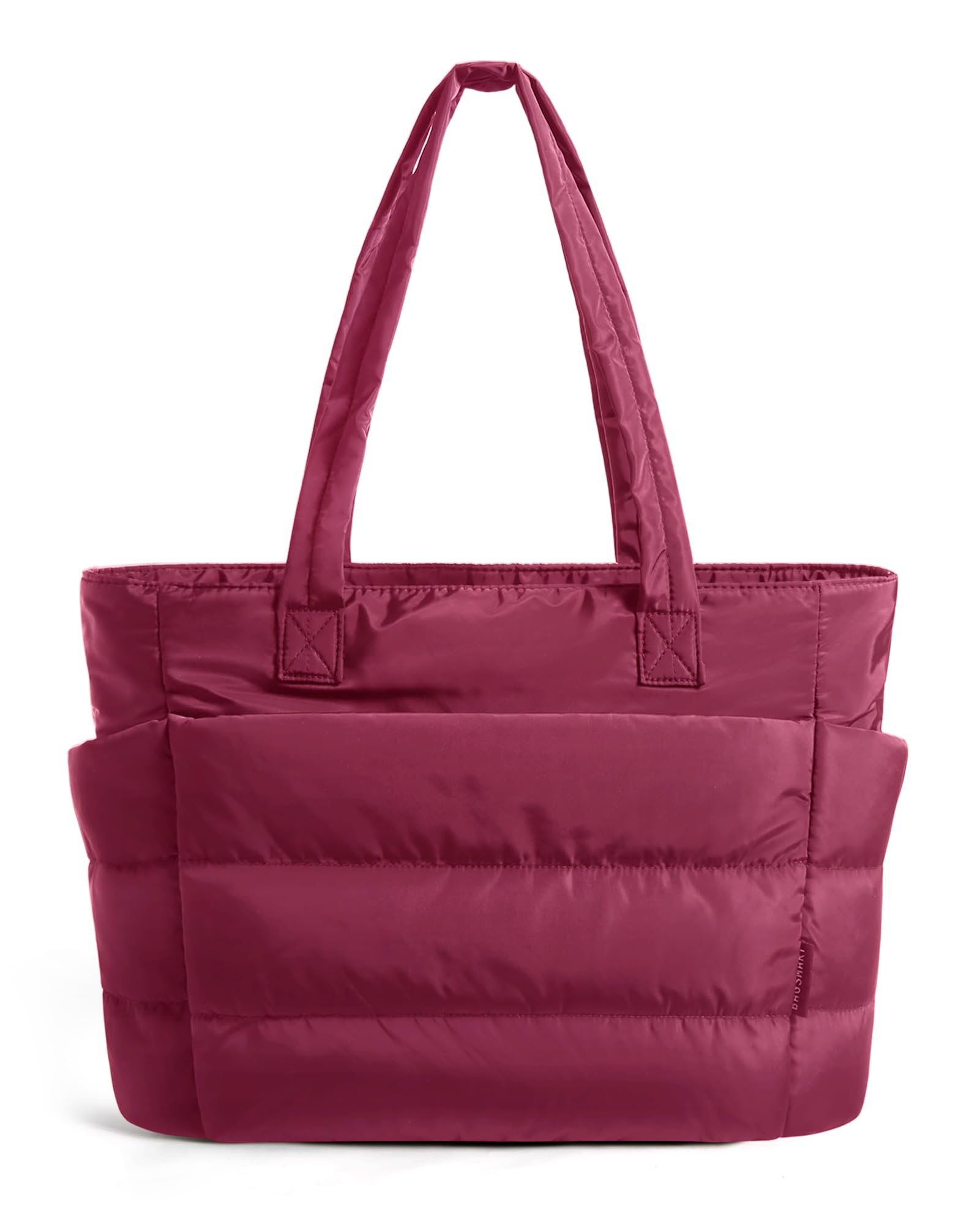 BAGSMART Tote Bag for Women, Lightweight Puffy Tote Bag with Compartments Shoulder Bag Handbag for Travel, Work, Gym | Lightweight, Puffy, Quilted, for Travel, Work