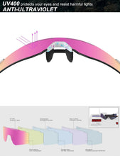 Load image into Gallery viewer, OULAIQI Cycling Sunglasses Polarized Sunglasses for Cycling Men Women with 1 Lens or 3 Interchangeable Lens Baseball Glasses