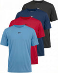 Reebok 4 Pack Boys' Dry Fit Athletic T Shirts Short Sleeve Teens Kids Tops