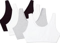 Fruit of the Loom Women's Wireless Cotton Sports Bra, Multipack