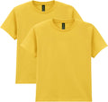 Gildan Unisex-Child Gildan Youth Heavy Cotton T-Shirt, Style G5000b, 2-Pack