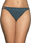 Vanity Fair Women's Illumination String Bikini Panties, Silky Stretch & Satin Trim
