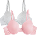 Fruit of the Loom Women’s Cotton T-Shirt Bra, Underwire, Multipack