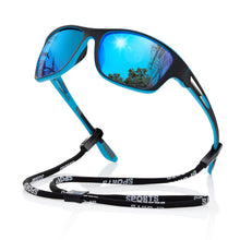 Load image into Gallery viewer, suoso Polarized Sports Sunglasses for Men: UV400 Protection Glasses Wrap Around Goggles for Driving Fishing