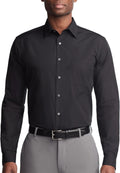 Van Heusen Mens Dress Shirt Regular Fit Poplin Solid