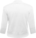 Women's 3/4 Sleeve Cropped Cardigan Sweater jacket Short Shrugs for dresses