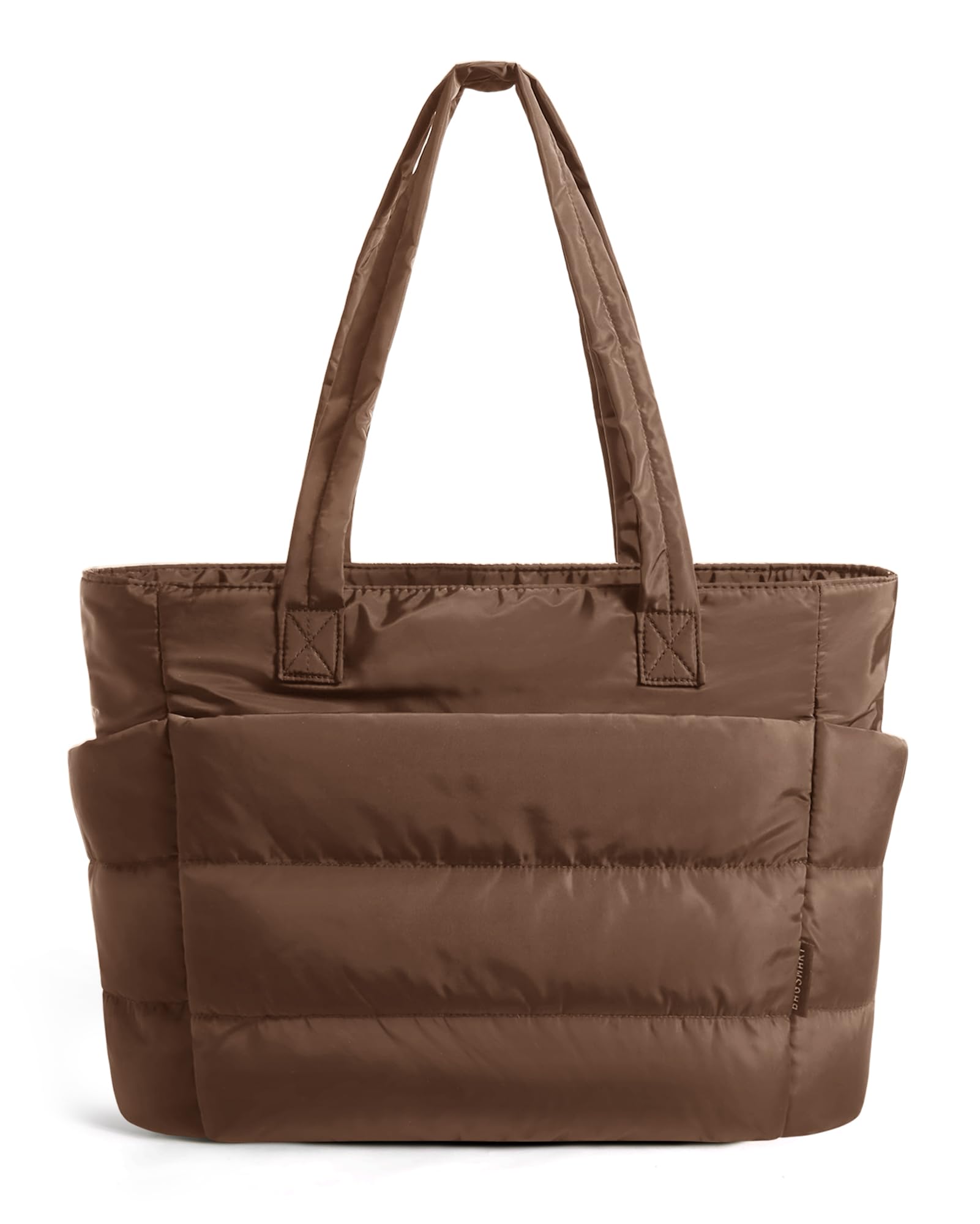 BAGSMART Tote Bag for Women, Lightweight Puffy Tote Bag with Compartments Shoulder Bag Handbag for Travel, Work, Gym | Lightweight, Puffy, Quilted, for Travel, Work