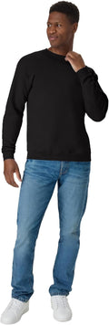 Hanes Men's Sweatshirt, EcoSmart Fleece Crewneck Sweatshirt, Big & Tall Available, 1 or 2-Pack