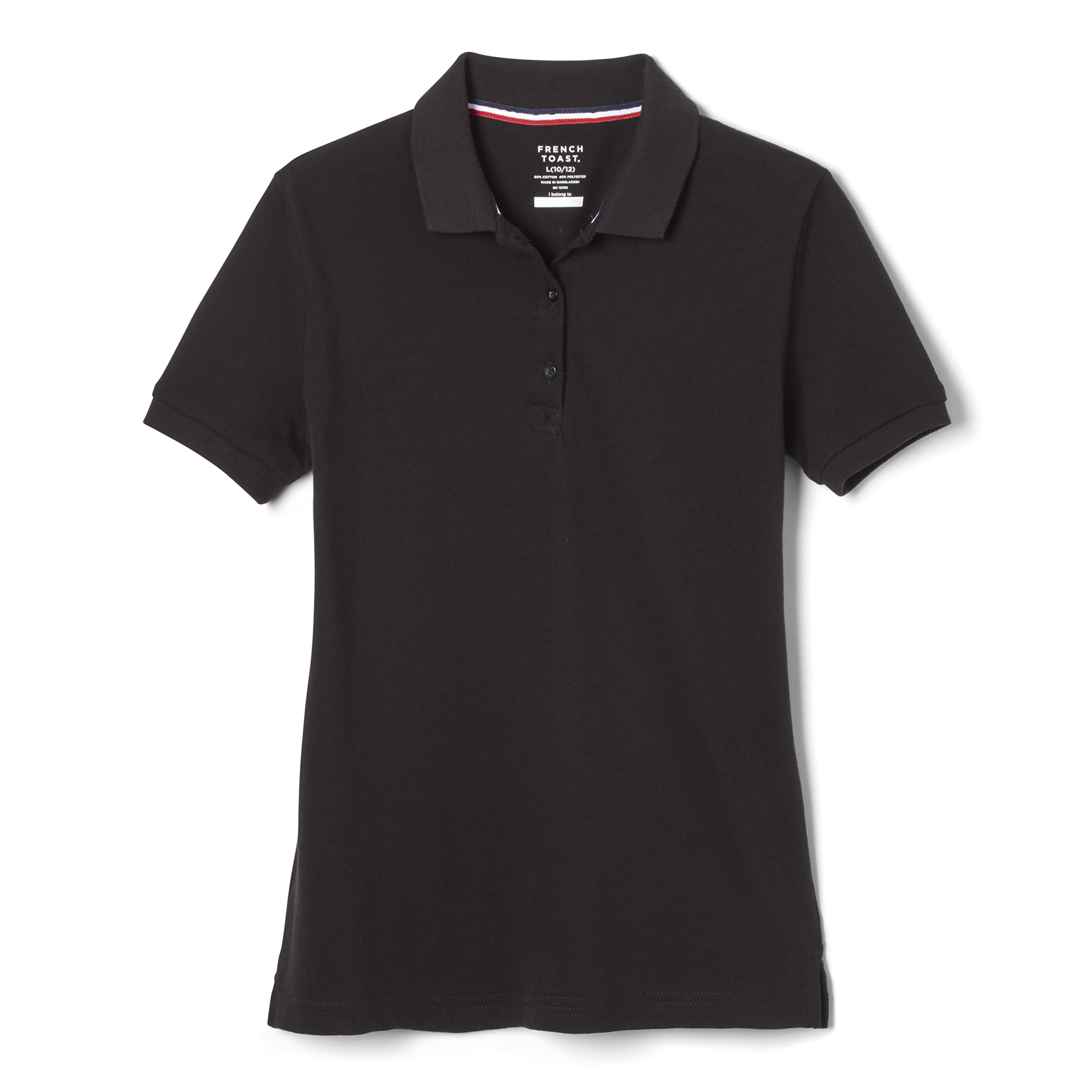 French Toast Women's Cotton Blend Stretch Pique Short Sleeve Polo Shirt