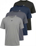 Reebok 4 Pack Boys' Dry Fit Athletic T Shirts Short Sleeve Teens Kids Tops