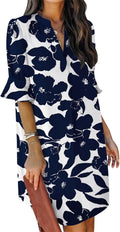 QACOHU women's V neck wedding guest dress