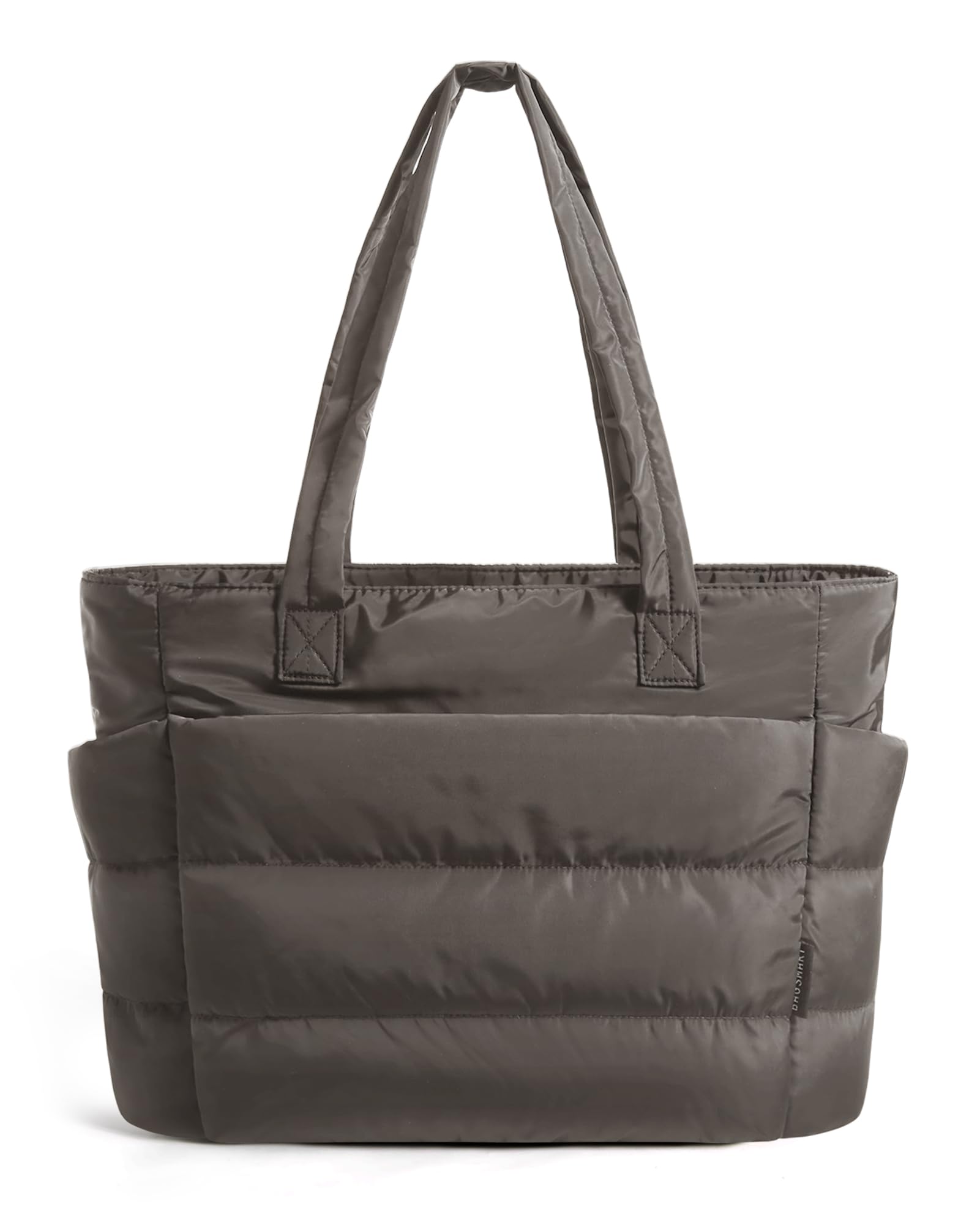 BAGSMART Tote Bag for Women, Lightweight Puffy Tote Bag with Compartments Shoulder Bag Handbag for Travel, Work, Gym | Lightweight, Puffy, Quilted, for Travel, Work