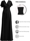 72styles Maxi Infinity Dress for Bridesmaids, Convertible Multi-Way Wrap
