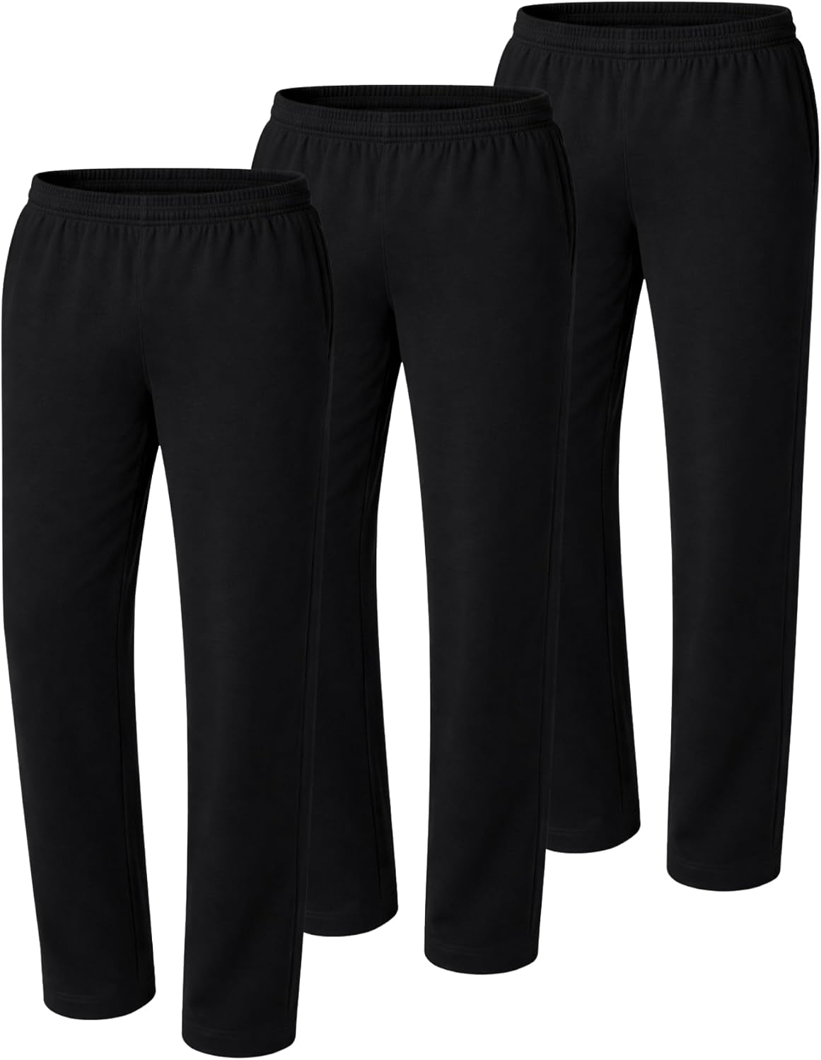 Men's Hanes open bottom cotton sweatpants