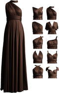 72styles Maxi Infinity Dress for Bridesmaids, Convertible Multi-Way Wrap