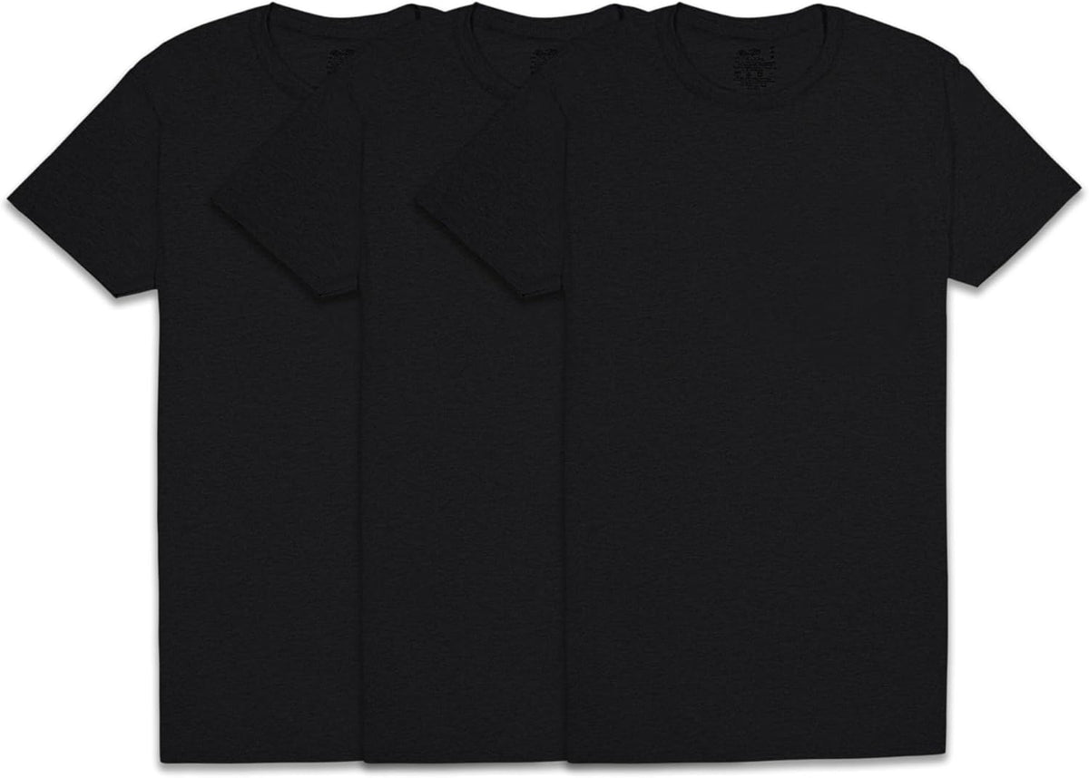 Fruit of The Loom Men's Crew Tee Undershirts, Moisture Wicking & Tag Free, Also Available in Big & Tall