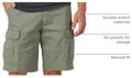 Wrangler Authentics Men's Classic Cargo Stretch Short