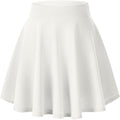 Urban CoCo Women's Basic Versatile Stretchy Flared Casual Mini Skater Skirt
