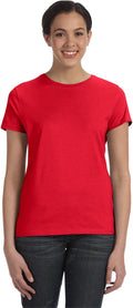 Hanes Women's Perfect-T Crewneck T-Shirt, Lightweight Cotton Short Sleeve Tee for Women