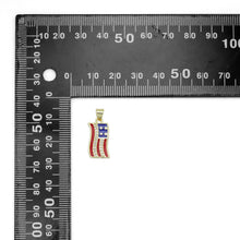 Load image into Gallery viewer, American Flag Charm Pendant, Sku#LK972