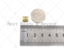 Load image into Gallery viewer, Pave Five Point Star Shape  Large Hole Tube Spacer Bead