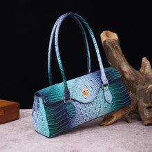 Load image into Gallery viewer, Women's Crocodile-Print Shoulder Tote Bag - Retro European Style PU Leather Handbag