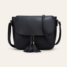 Load image into Gallery viewer, European And American-style Fashionable Flip-top Saddle Bag With Tassels