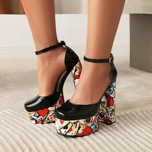 Load image into Gallery viewer, Women's Waterproof Platform Sandals - Chunky Heel Super High Heels - Sarah Express