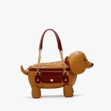Load image into Gallery viewer, Teddy Dog Shaped Crossbody Bag - Cute Novelty PU Leather Shoulder Bag for Women