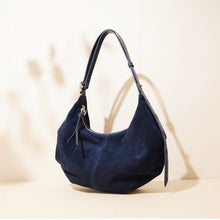 Load image into Gallery viewer, Women's High-Capacity Crossbody Bag – Matte Cowhide Leather Shoulder Bag