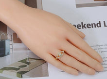 Load image into Gallery viewer, CZ Evil Eye Adjustable Ring, Sku#X331