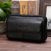 Load image into Gallery viewer, Men's Genuine Leather Clutch Bag – Soft First-Layer Cowhide Business Wallet