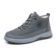 Load image into Gallery viewer, Men's Fleece-Lined Insulated Snow Boots – Lace-Up Casual Athletic Shoes