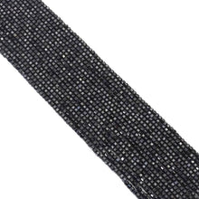 Load image into Gallery viewer, Genuine Black Tourmaline Faceted Cube Beads, 2.5mm, Sku#U1538