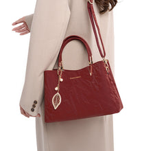Load image into Gallery viewer, Women's Red Tassel Crossbody Bag - PU Leather Shoulder Messenger Bag