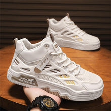 Load image into Gallery viewer, Women's Breathable Mesh High-Top Chunky Sole Sneakers - Korean Fashion Casual Shoes