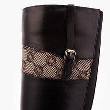 Load image into Gallery viewer, The Bellina Black Leather Women’s Knee-High Women Boot