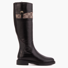 Load image into Gallery viewer, The Bellina Black Leather Women’s Knee-High Women Boot