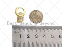 Load image into Gallery viewer, Lock Shape Higgie Earring, Sku#O28